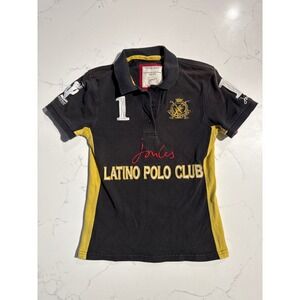 Joules Latino Polo Club Black Yellow Polo Shirt